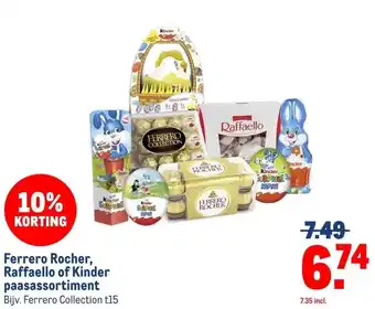 Makro Ferrero Rocher, Raffaello of Kinder paasassortiment aanbieding