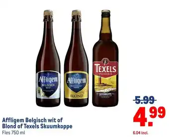 Makro Affligem Belgisch wit of Blond of Texels Skuumkoppe aanbieding