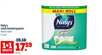 Makro Nalys wish keukenpapier aanbieding