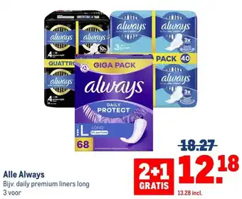 Makro Alle Always aanbieding