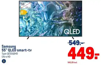 Makro Samsung 55 QLED smart-tv aanbieding