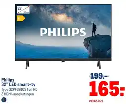 Makro Philips 32 LED smart-tv aanbieding