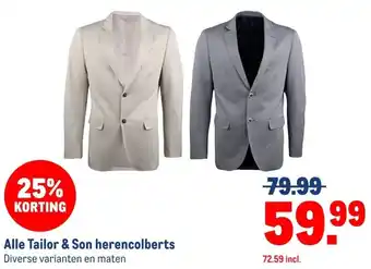 Makro Alle Tailor & Son herencolberts aanbieding