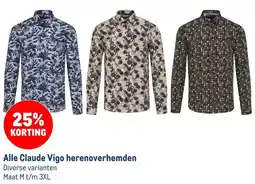 Makro Alle Claude Vigo herenoverhemden aanbieding