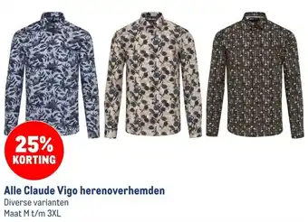 Makro Alle Claude Vigo herenoverhemden aanbieding