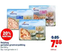 Makro Heiploeg garnalen grootverpakking aanbieding