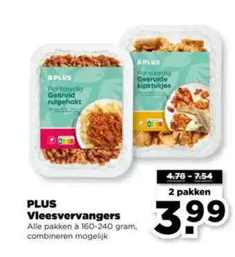 PLUS PLUS Vleesvervangers aanbieding