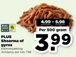 PLUS PLUS Shoarma of gyros aanbieding