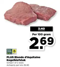 PLUS PLUS Blonde d'Aquitaine Kogelbiefstuk aanbieding