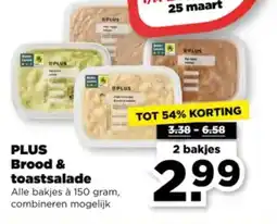 PLUS PLUS Brood & toastsalade aanbieding