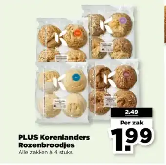 PLUS PLUS Korenlanders Rozenbroodjes aanbieding