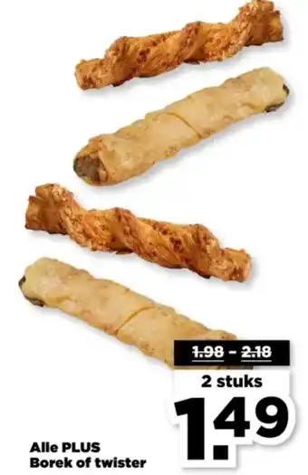 PLUS Alle PLUS Borek of twister aanbieding