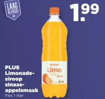 PLUS PLUS Limonade siroop sinaas appelsmaak aanbieding