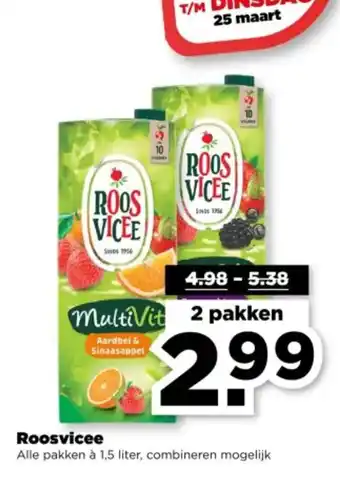 PLUS Roosvicee aanbieding