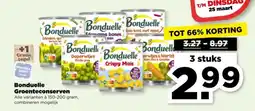 PLUS Bonduelle Groenteconserven aanbieding