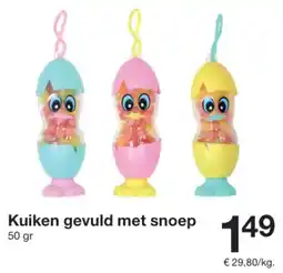 Zeeman Kuiken gevuld met snoep aanbieding