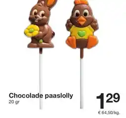 Zeeman Chocolade paaslolly aanbieding