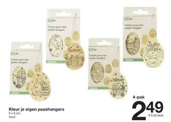 Zeeman Kleur je eigen paashangers aanbieding