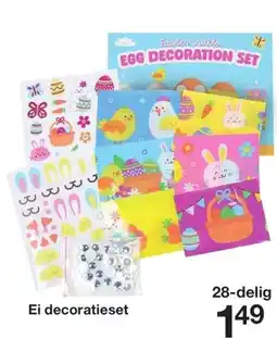 Zeeman Ei decoratieset aanbieding