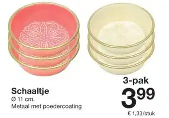 Zeeman Schaaltje aanbieding