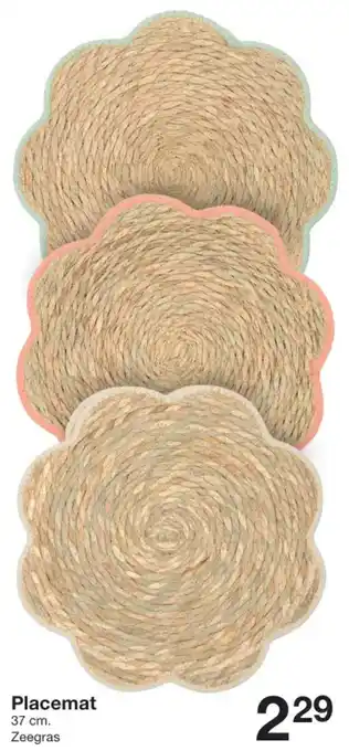 Zeeman Placemat aanbieding