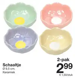 Zeeman Schaaltje aanbieding