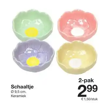 Zeeman Schaaltje aanbieding