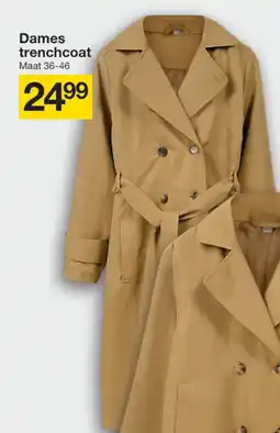 Zeeman Dames trenchcoat aanbieding