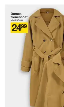 Zeeman Dames trenchcoat aanbieding