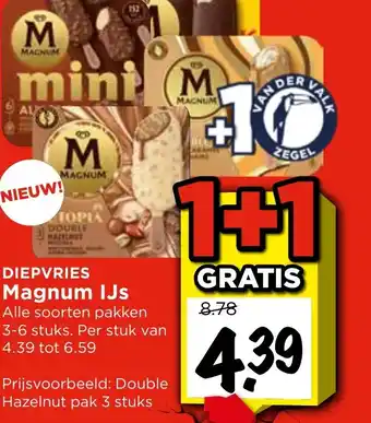 Vomar Voordeelmarkt DIEPVRIES Magnum IJs aanbieding