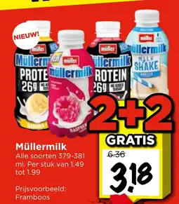 Vomar Voordeelmarkt Müller üllermilk aanbieding