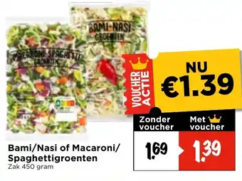 Vomar Voordeelmarkt Bami/Nasi of Macaroni/ Spaghettigroenten aanbieding