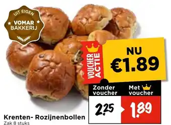 Vomar Voordeelmarkt Krenten- Rozijnenbollen aanbieding