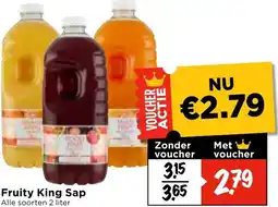 Vomar Voordeelmarkt Fruity King Sap aanbieding