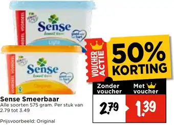 Vomar Voordeelmarkt Sense Smeerbaar aanbieding