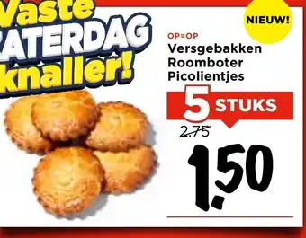 Vomar Voordeelmarkt Versgebakken Roomboter Picolientjes aanbieding