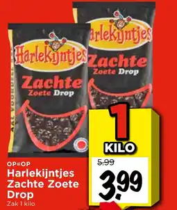 Vomar Voordeelmarkt Harlekijntjes Zachte Zoete Drop aanbieding