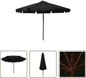 Praxis vidaXL Parasol - 330 x 254 cm - Zwart - Anti-vervagend polyester aanbieding