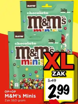 Vomar Voordeelmarkt M&M's Minis aanbieding