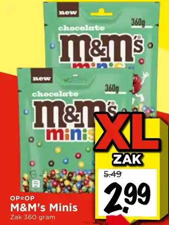 Vomar Voordeelmarkt M&M's Minis aanbieding