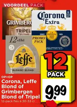 Vomar Voordeelmarkt Corona, Leffe Blond of Grimbergen Blond of Tripel aanbieding