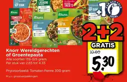 Vomar Voordeelmarkt Knorr Wereldgerechten of Groentepasta aanbieding