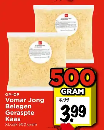 Vomar Voordeelmarkt Vomar Jong Belegen Geraspte Kaas aanbieding