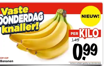 Vomar Voordeelmarkt Bananen aanbieding