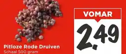 Vomar Voordeelmarkt Pitloze Rode Druiven aanbieding