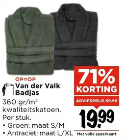 Vomar Voordeelmarkt Van der Valk Badjas aanbieding