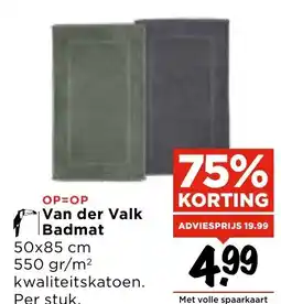 Vomar Voordeelmarkt Van der Valk Badmat aanbieding