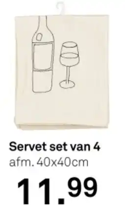 Karwei Servet set van 4 aanbieding