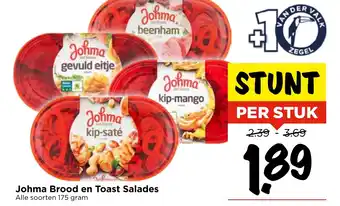 Vomar Voordeelmarkt Johma Brood en Toast Salades aanbieding