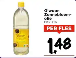 Vomar Voordeelmarkt G'woon Zonnebloem olie aanbieding